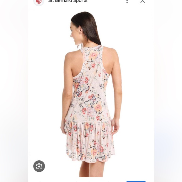 Rebecca Taylor Pink Floral Ruffled Drop Waist Dress - Picture 2 of 6